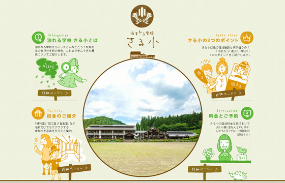 泊まれる学校　さる小